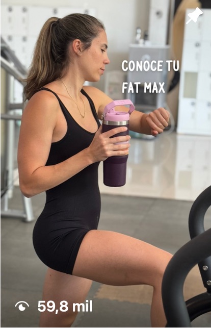 Reel de nutrición sobre cómo conocer tu Fat Max