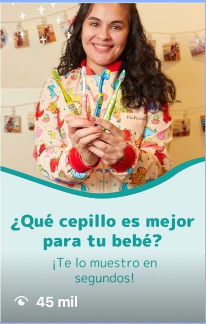 Reel para una odontopediatra sobre qué cepillo elegir para bebés